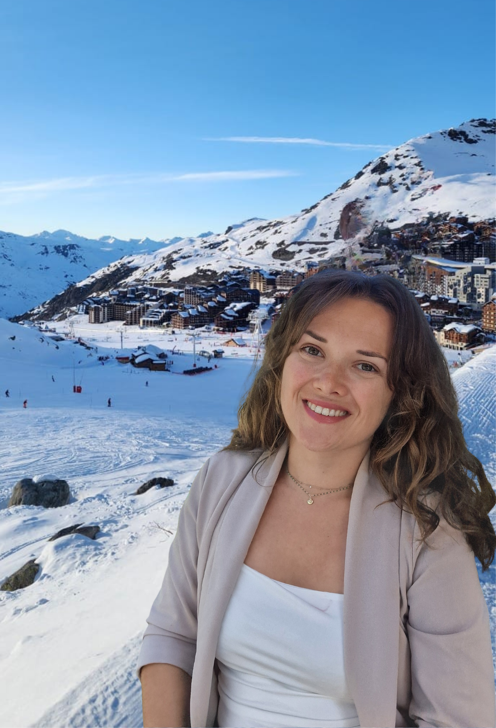 Marine, fondatrice de Collection des Cimes, conciergerie à Val Thorens