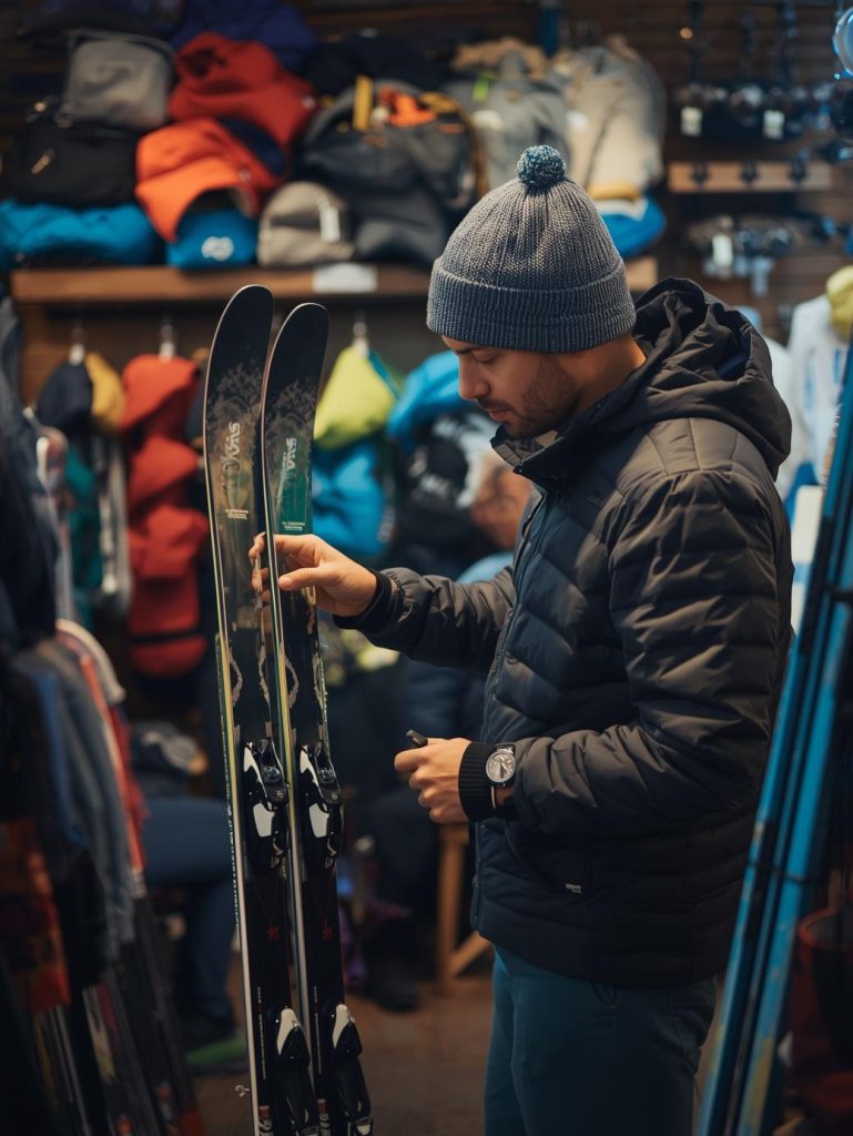 Voyageur de la conciergerie Collection des Cimes à Val Thorens loue du matériel dans un magasin de location suggéré par la conciergerie en Savoie